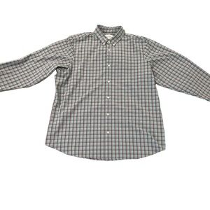 Mizzen+Main Purple and Mint Green Button Down Shirt